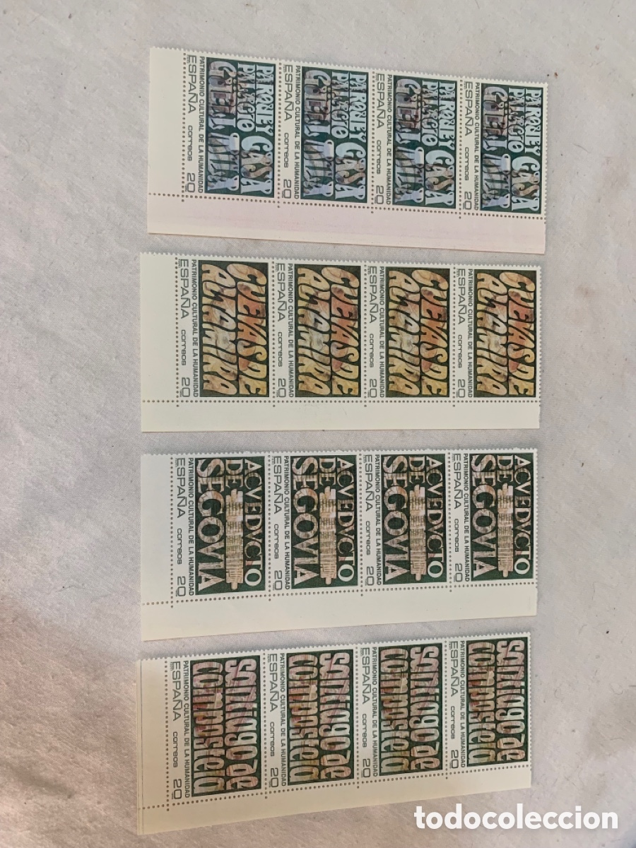 Selos: Espa&ntilde;a 1989-1991 &ndash; 10 series Edifil 3035/3110 &ndash; 68 sellos nuevos bloques de 4