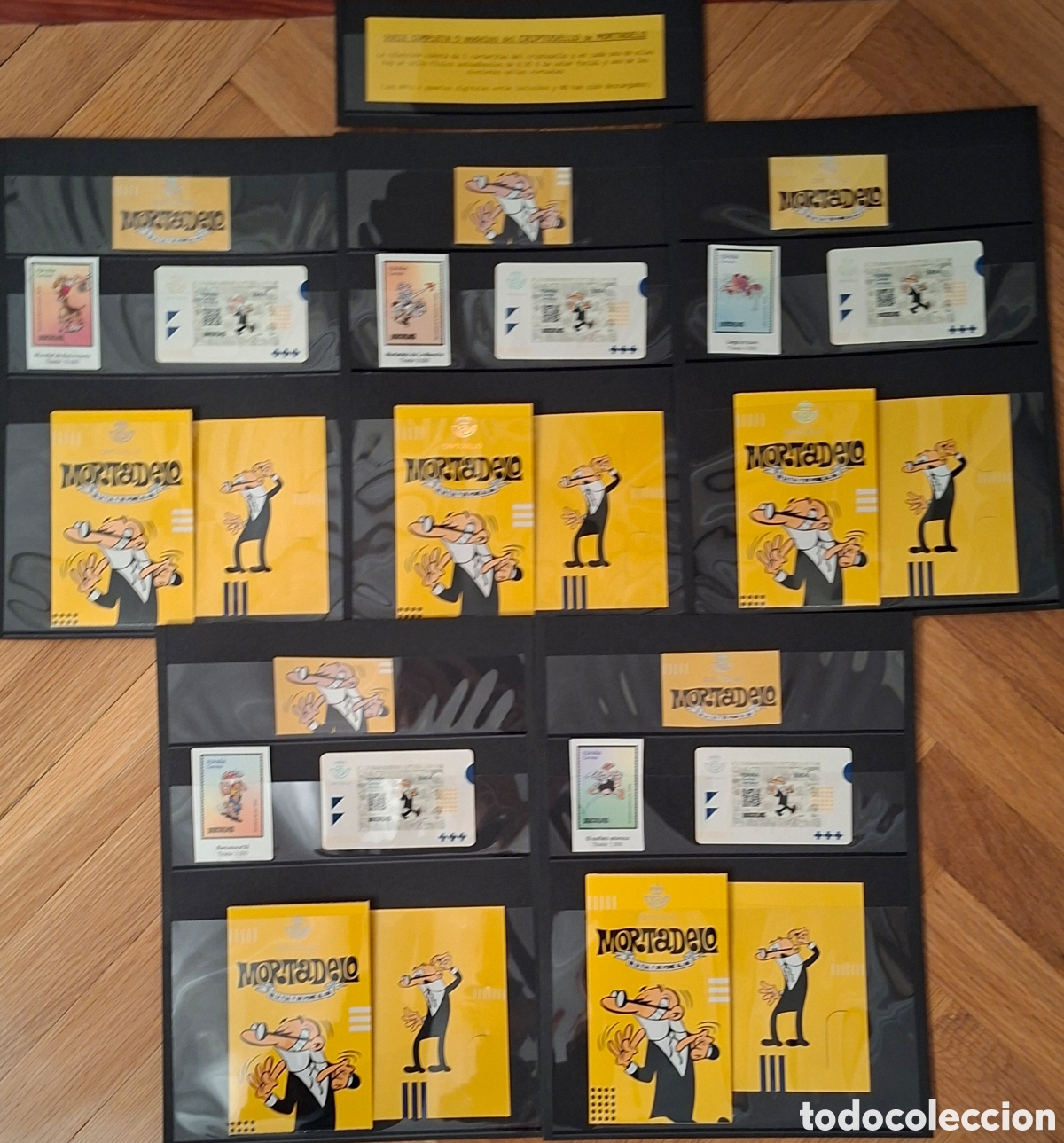 Sellos: Colecci&oacute;n completa de los 5 criptosellos de Mortadelo