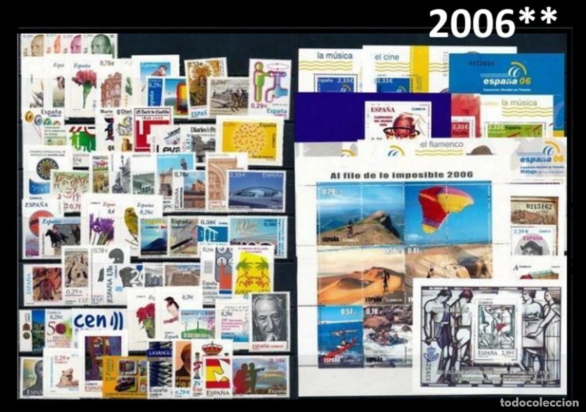 Sellos: Espa&ntilde;a 2006 Sellos Nuevos Sin Fijasellos