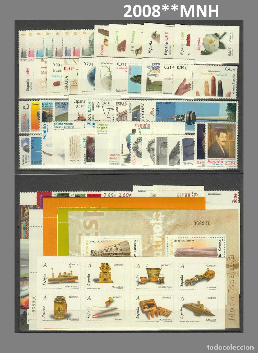Sellos: Sellos Espa&ntilde;a 2008 MNH Completo