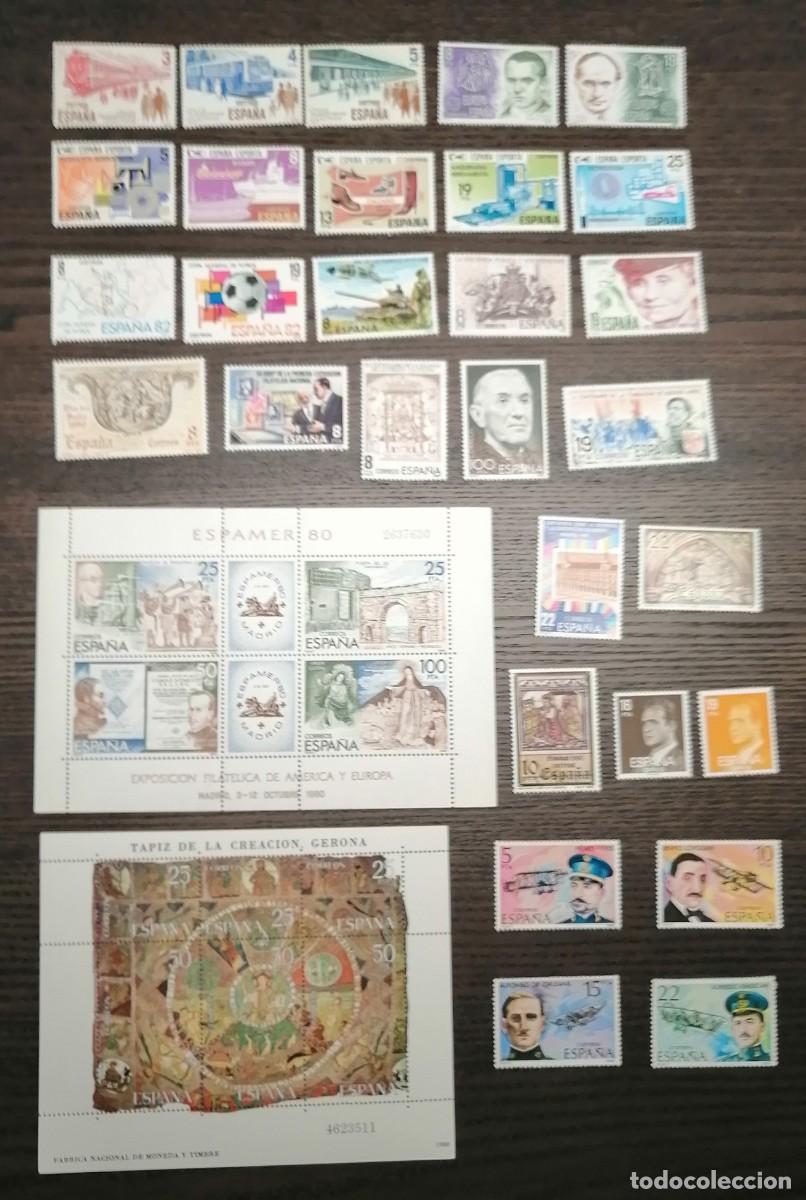 Timbres: Sellos de Espa&ntilde;a nuevos. A&ntilde;o 1980. 2 ejemplares de cada uno. Ver foto