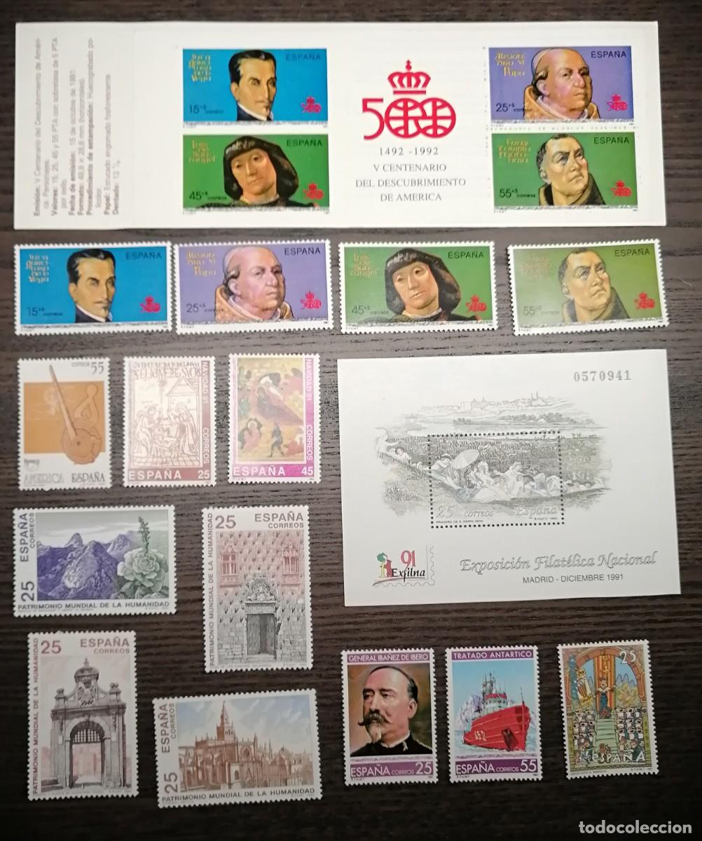 Timbres: Sellos de Espa&ntilde;a nuevos. A&ntilde;o 1991. Ver fotos