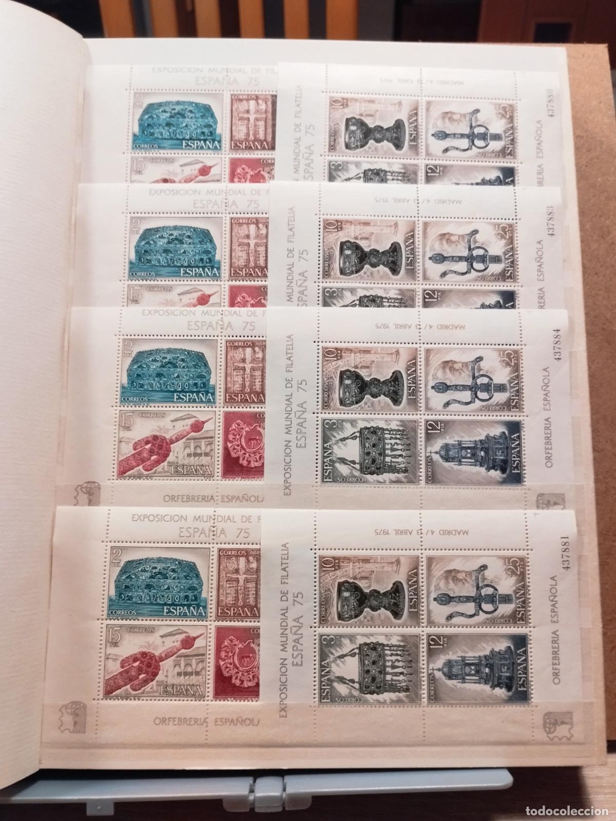 Timbres: CLASIFICADOR CON HOJAS BLOQUES Y CARNETS NUEVAS DE ESPA&Ntilde;A. VER FOTOS Y LEER DESCRIPCION