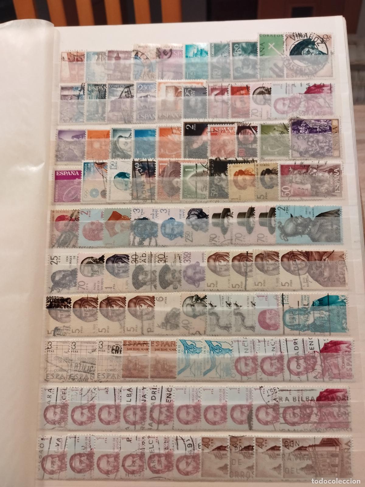 Stamps: CLASIFICADOR CON 4800 SELLOS USADOS DE ESPA&Ntilde;A DEL II CENTENARIO. VER FOTOS Y LEER DESCRIPCION