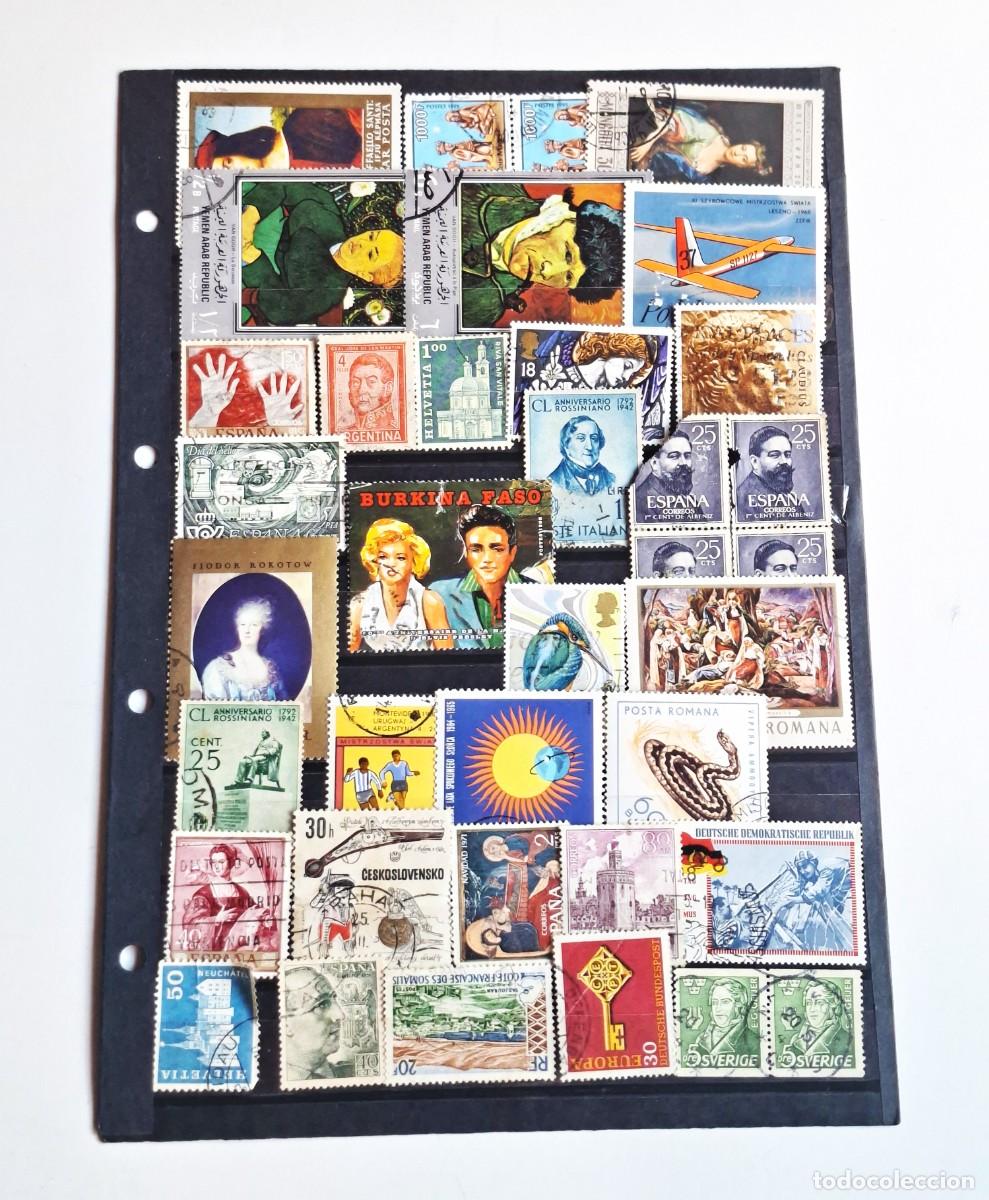 Timbres: LOTE DE SELLOS MUNDIALES CON MARILYN MONROE Y ELVIS PRESLEY
