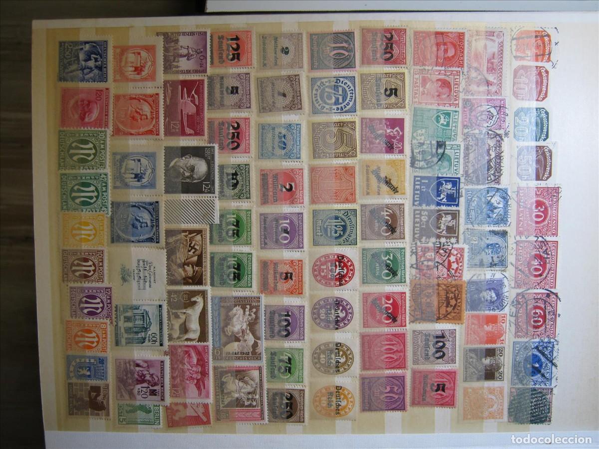 Stamps: CLASIFICADOR CON CIENTOS DE SELLOS ANTIGUOS USADOS Y MH* DE PA&Iacute;SES EUROPEOS BUENA CALIDAD.