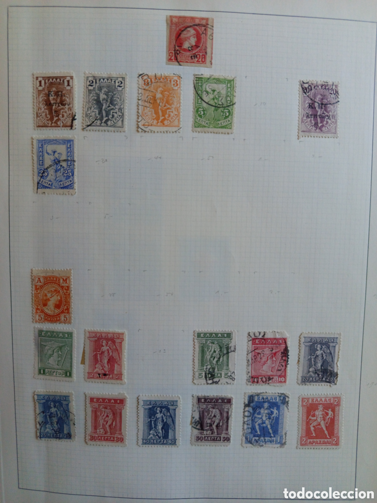 Sellos: Lote Grecia 1861-1963 Usados y Nuevos Muy buenos valores mejor ver ️