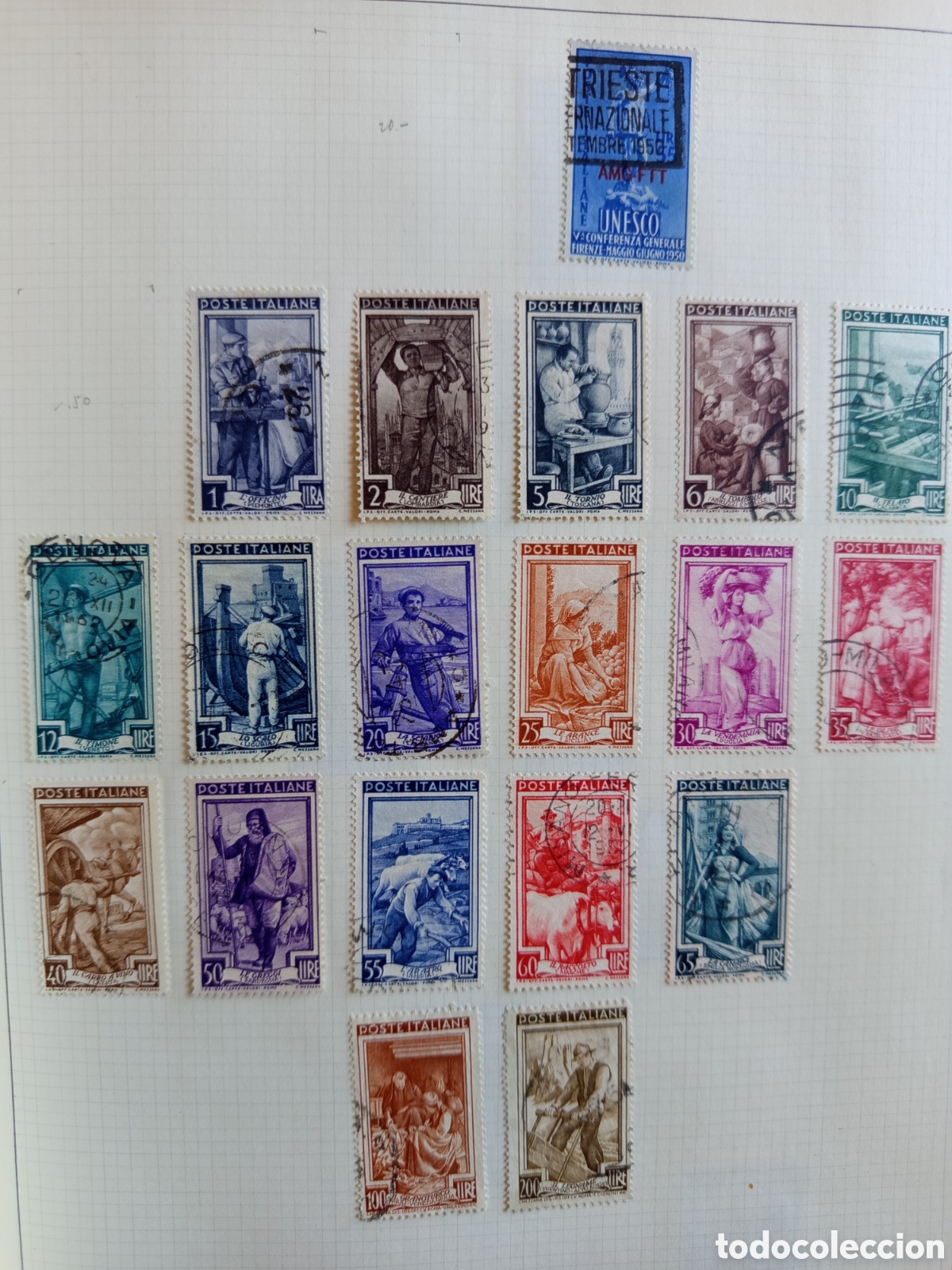 Sellos: Lote Sellos Italia 1950-1969 Buenos Valores Mejor Mirar las Fotos ️