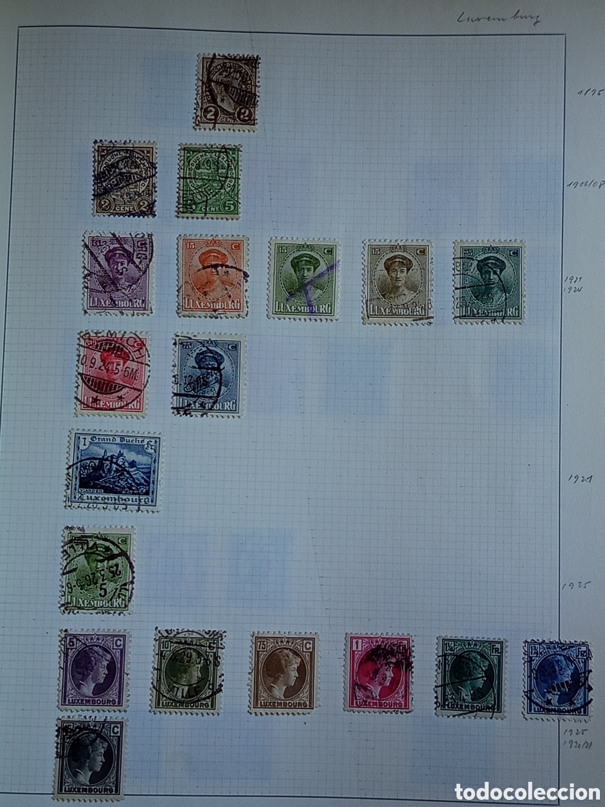 Sellos: Lote Sellos Luxemburgo 1895-1952 Buenos Valores Mejor ver las Fotos ️️