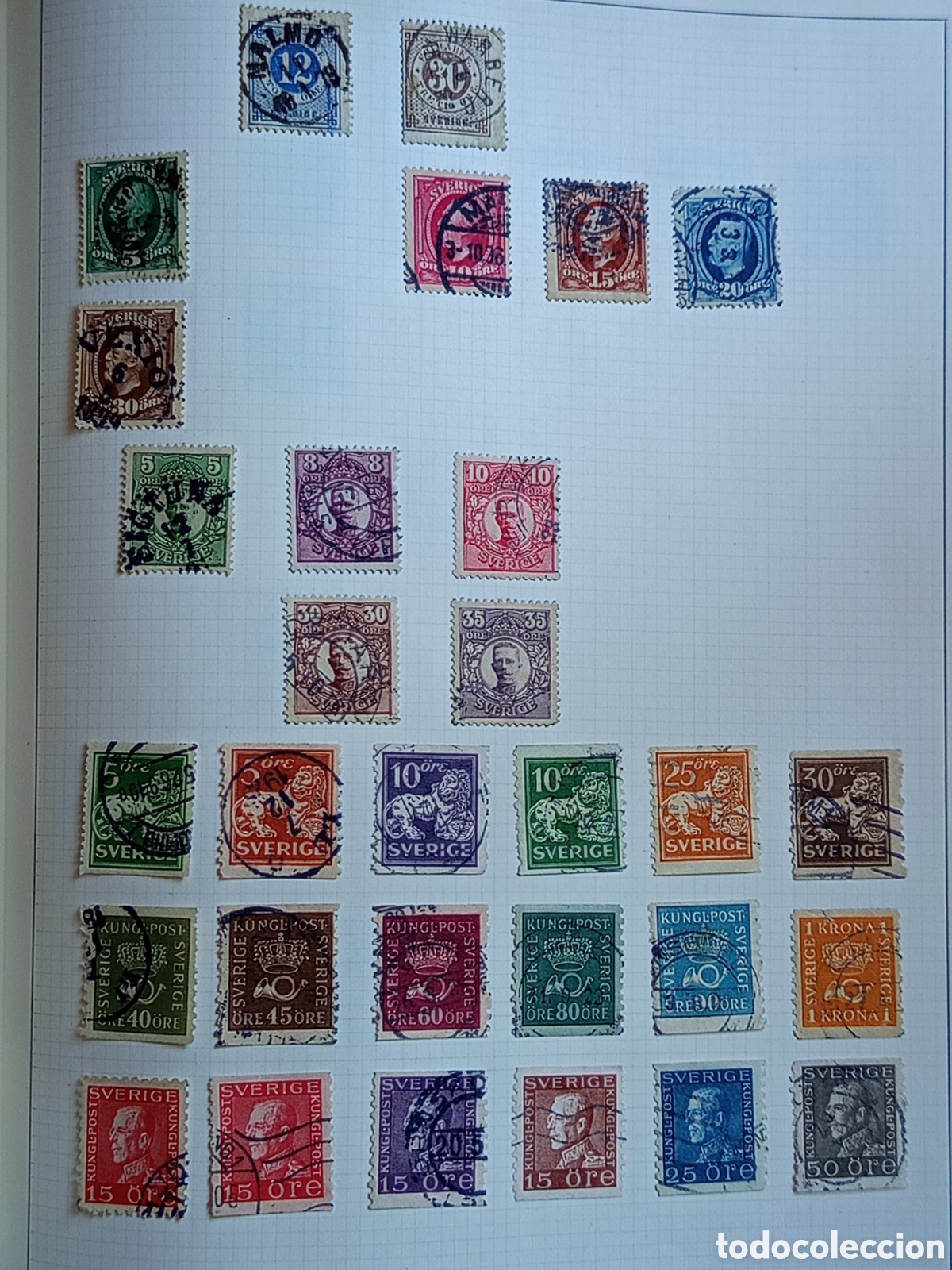 Sellos: Lote Sellos Suecia 1885-1957 Buenos Valores Mejor Mirar las Fotos