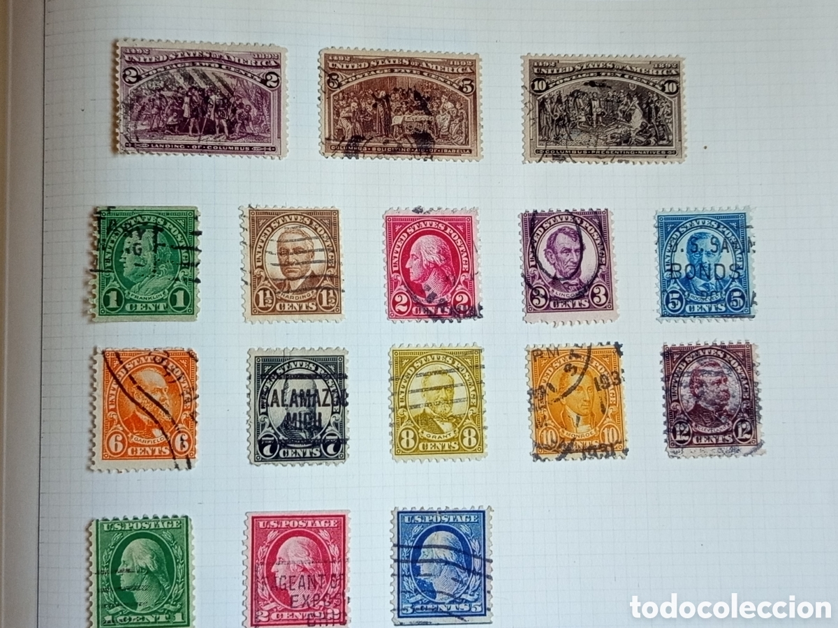 Sellos: Lote Sellos Estados Unidos 1893-1958 Muy buenos valores Mejor ver las Fotos ️️