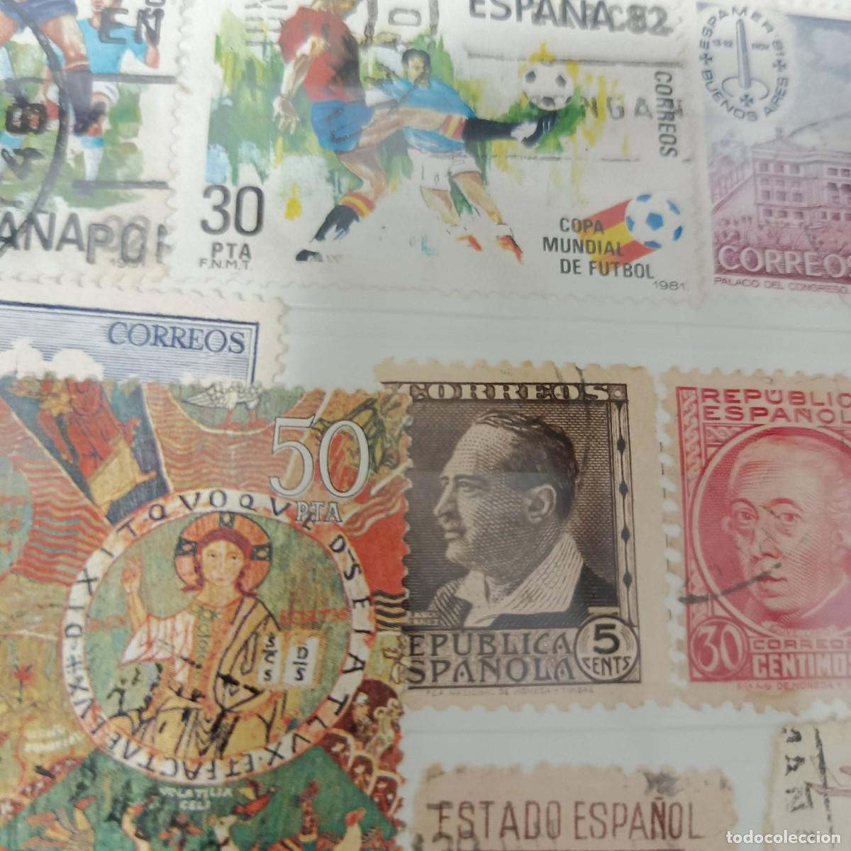 Sellos: Conjunto de sellos, usados, de diferentes pa&iacute;ses y &eacute;pocas.