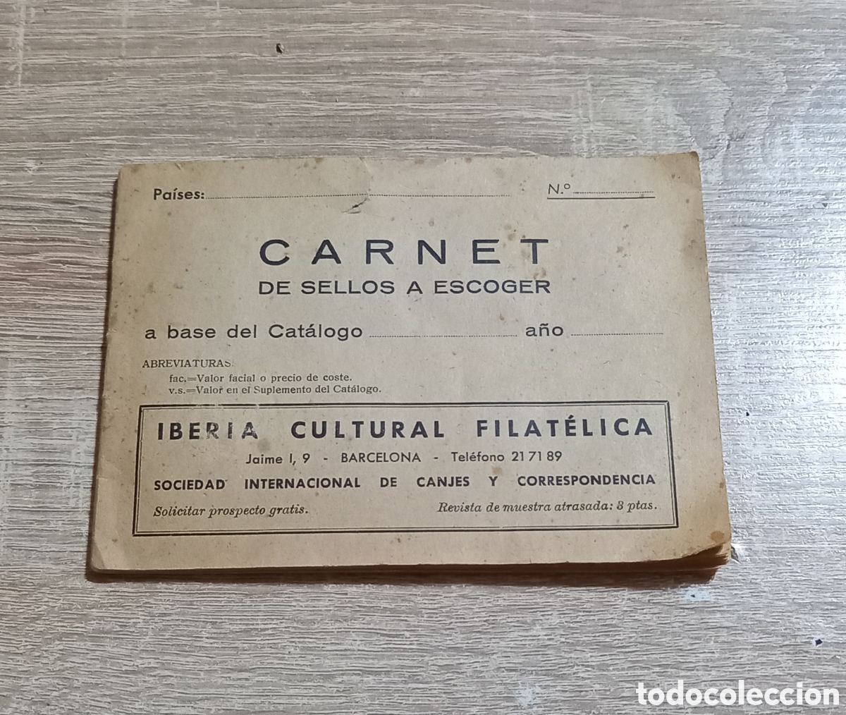 Sellos: ANTIGUO CARNET DE SELLOS A ESCOGER