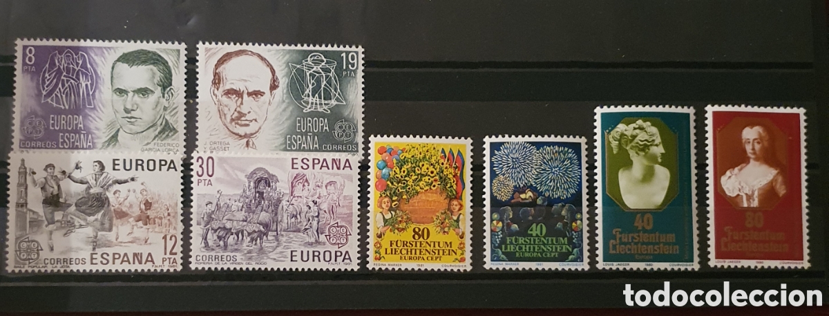 Sellos: 8 sellos EUROPA CEPT.