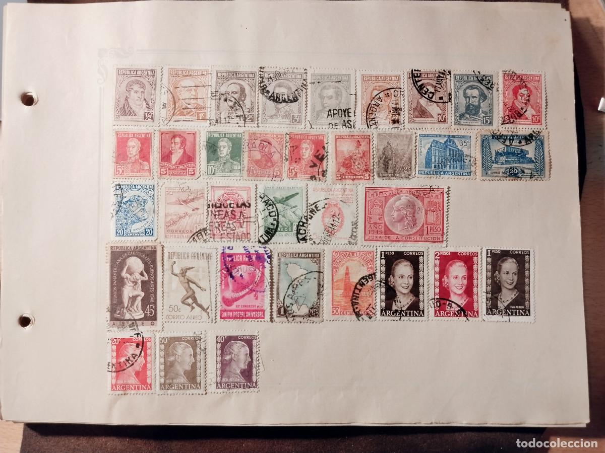 Sellos: Lote de sellos de Argentina &ndash; Pr&oacute;ceres y edificios &ndash; Usados - Foto 1