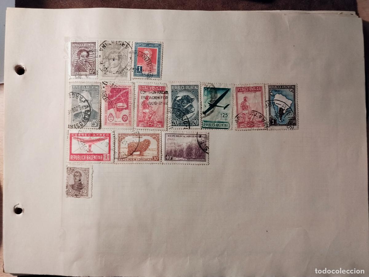 Sellos: ARGENTINA - LOTE 13 SELLOS USADOS DIFERENTES - CORREO A&Eacute;REO, FAUNA Y TEM&Aacute;TICOS