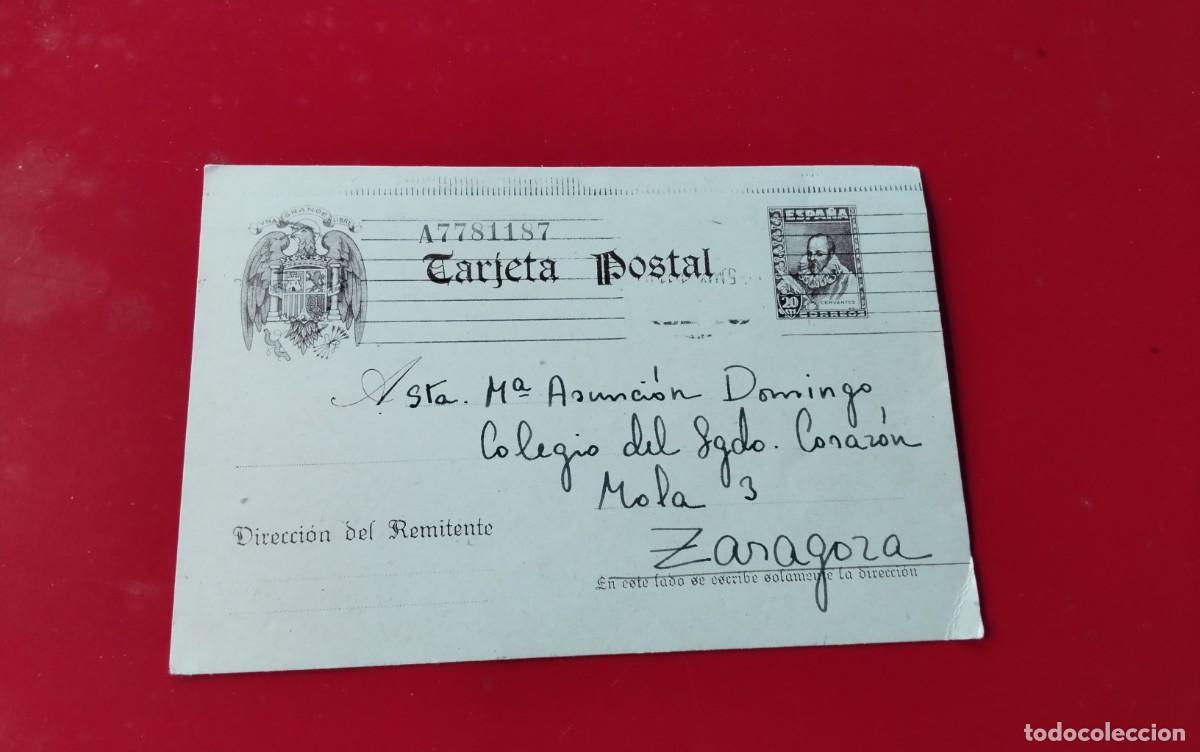 Sellos: ENTERO POSTAL EDIFIL 83 , CERVANTES , A&Ntilde;O 1941