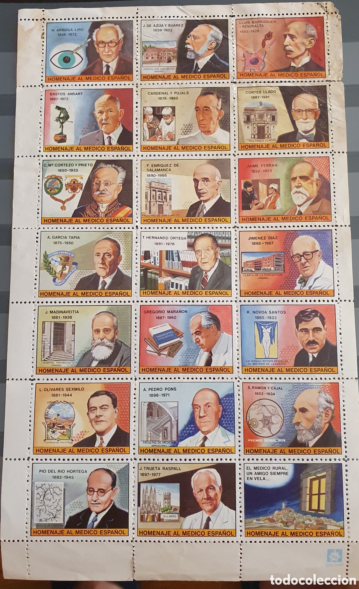 Sellos: Homenaje a los m&eacute;dicos espa&ntilde;oles - Foto 1
