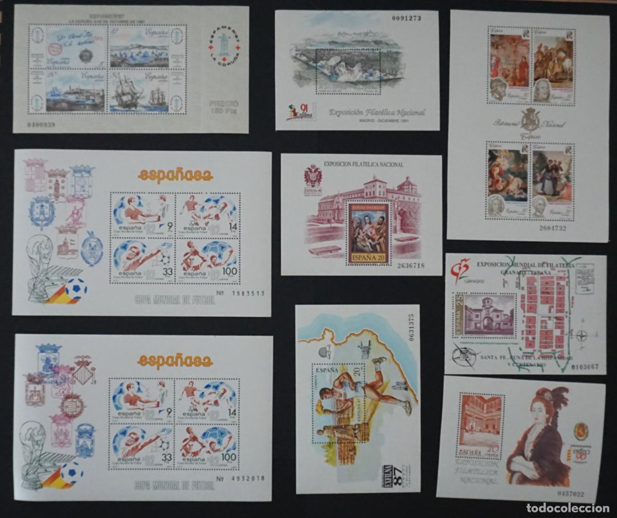 Timbres: Lote de 9 hojitas nuevas sin charnela