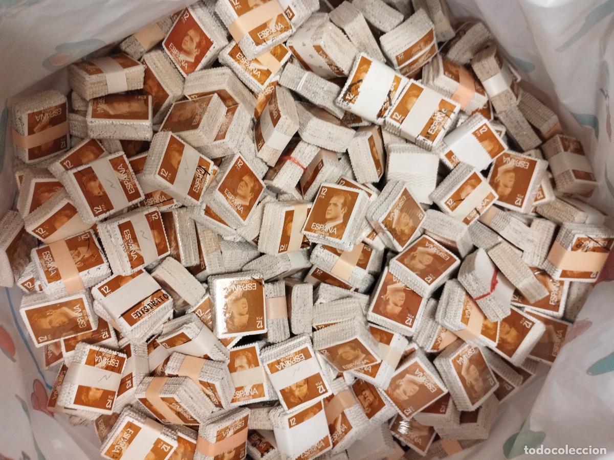 Timbres: FAC B-07 ESPA&Ntilde;A. 100000 SELLOS USADOS EN PASTILLAS. JUAN CARLOS I 12 PTAS.