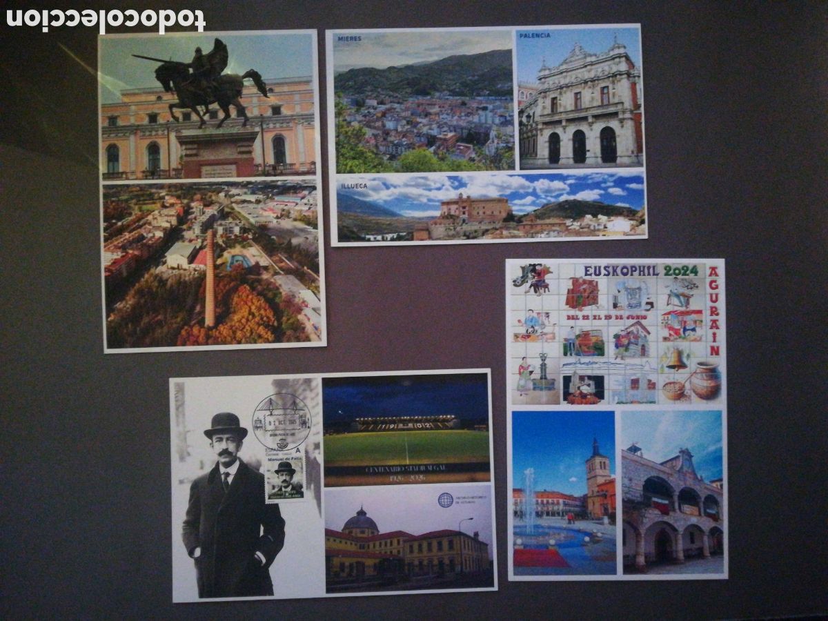 Sellos: Conjunto de 4 tarjetas entero postales de Fesofi