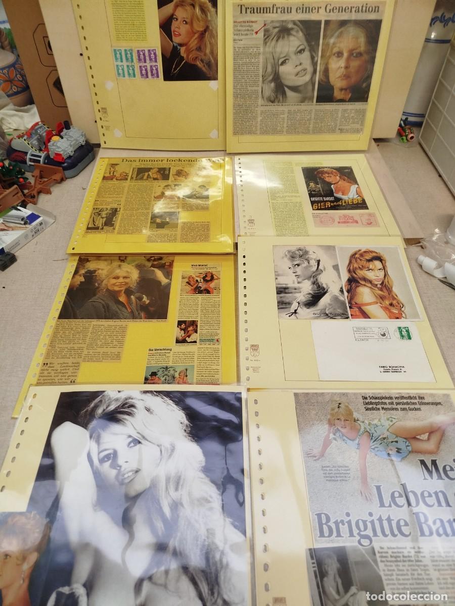 Sellos: Colecci&oacute;n recortes y sellos Brigitte bardot
