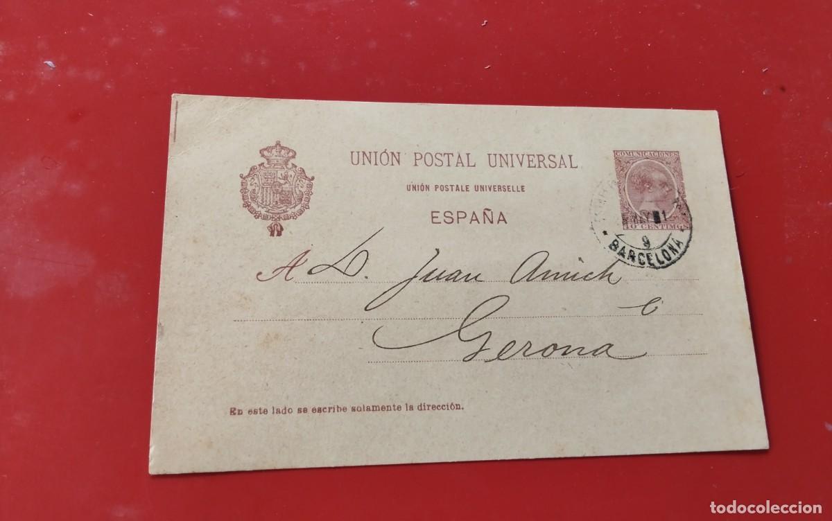 Sellos: ENTERO POSTAL EDIFIL N&ordm; 29 DIRIGIDO A GERONA