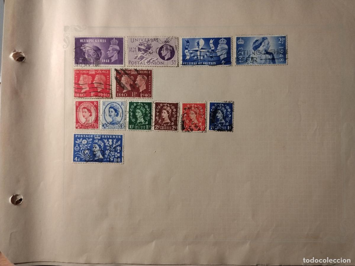 Sellos: Lote sellos Gran Breta&ntilde;a 1940-1950
