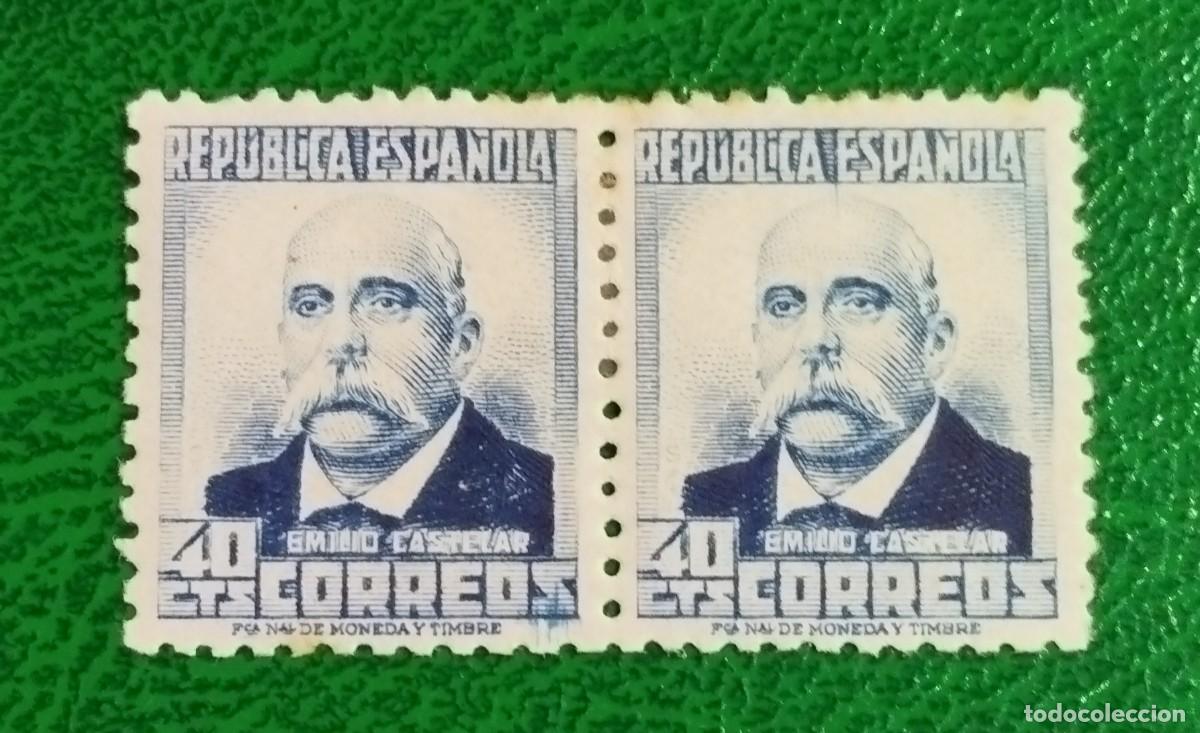 Sellos: Sellos Emilio Castelar pareja