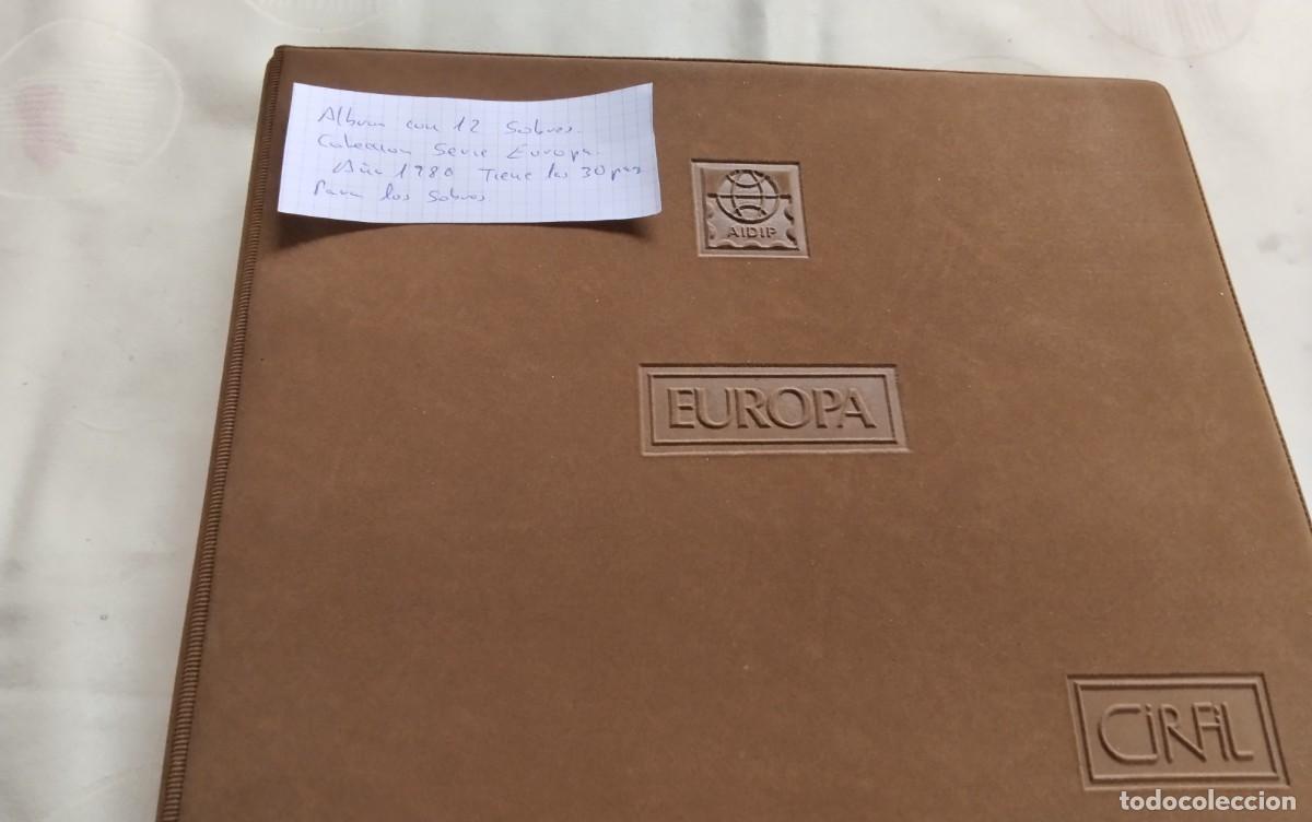 Sellos: ALBUM CIRFIL CON 12 SOBRES COLECCION TEMA EUROPA A&Ntilde;O 1980 , TIENE 30 PG , MUY BONITO
