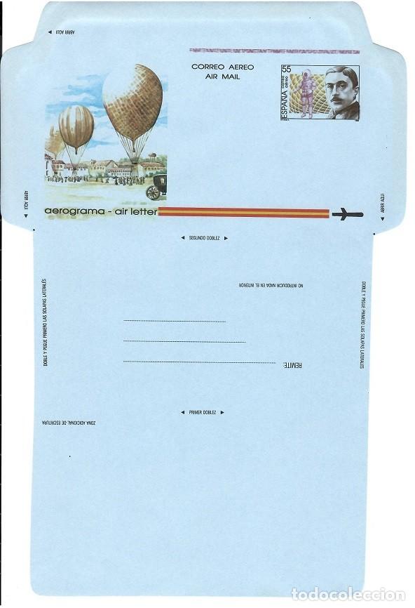 Stamps: Espa&ntilde;a, 47 Aerogramas sin doblar 1990 Correo a&eacute;reo - Globo / Lote muy comercial, ideal para reventa