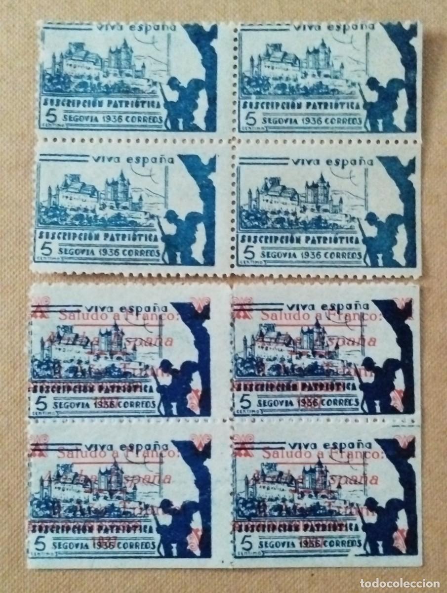 Sellos: Sellos vi&ntilde;etas 1936 Salamanca diferentes