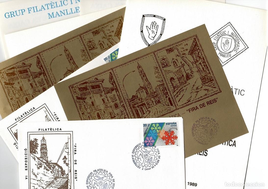 Briefmarken: Manlleu 1989 VI Exposici&oacute; filat&egrave;lica numism&agrave;tica i loterof&iacute;lica Fira de Reis - Grup Filat&egrave;lic i Num.