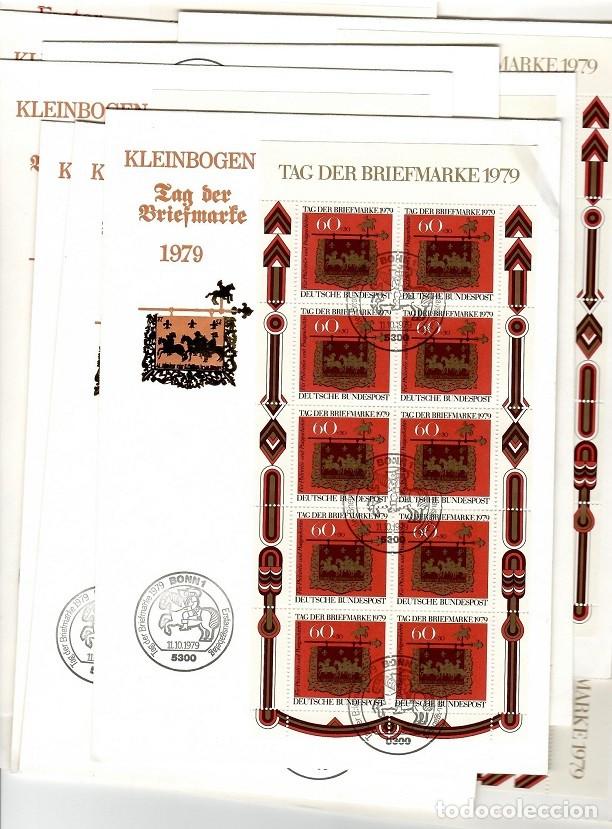 Selos: Especial Alemania 1979 D&iacute;a del sello - Postill&oacute;n antiguo / Kleinbogen Tag der.. - Lote ideal reventa