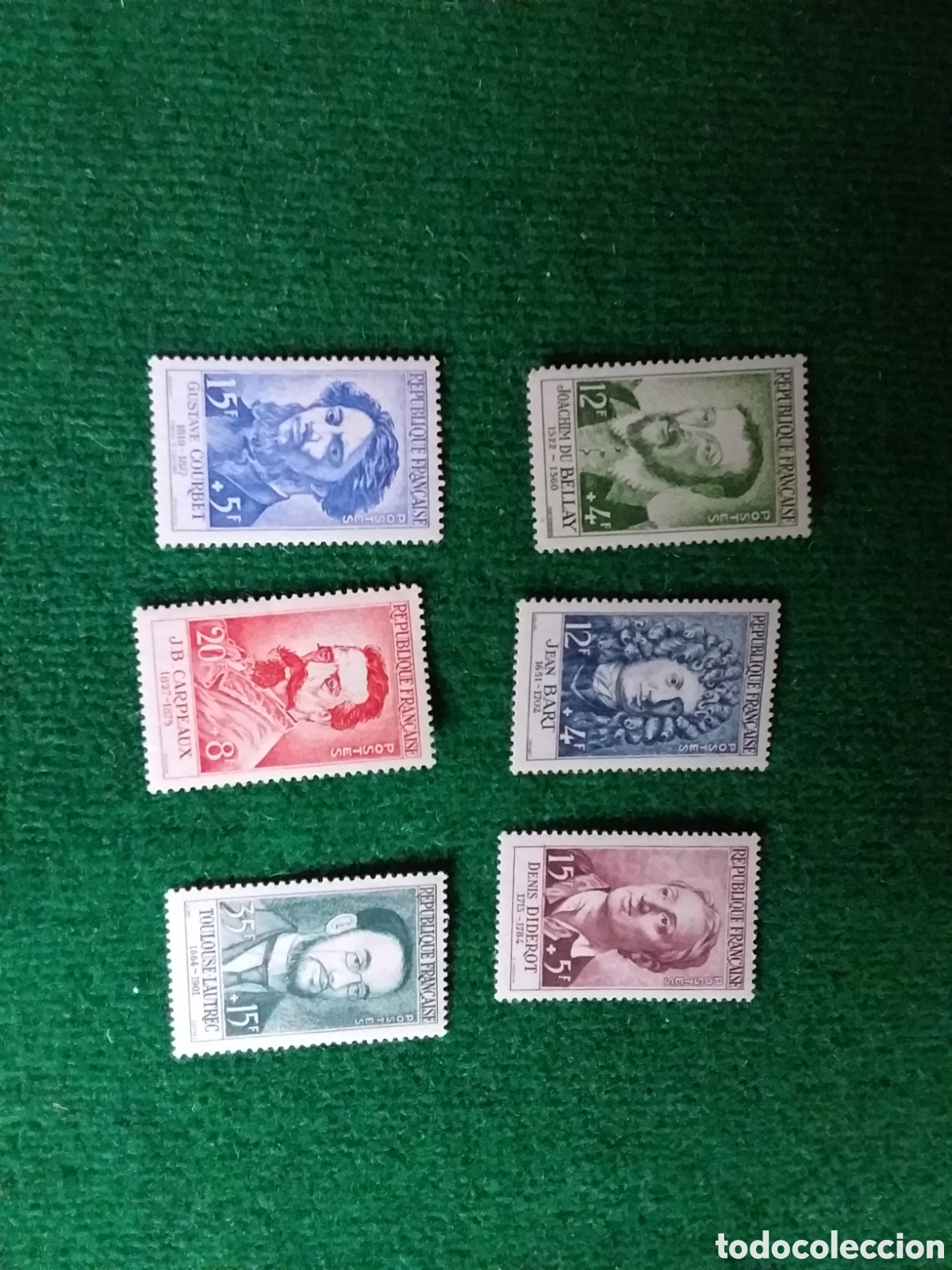 Sellos: FRANCIA 1958 SERIE COMPLETA SELLOS MNH **