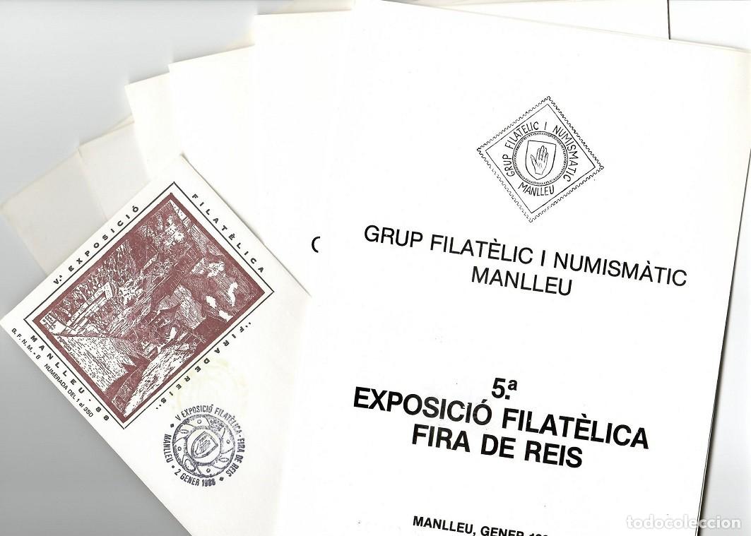 Selos: 5 D&iacute;ptics Manlleu 1988 / 5&ordf; Exposici&oacute; filat&egrave;lica Fira de Reis - Grup Filat&egrave;lic i Numism&agrave;tic Manlleu