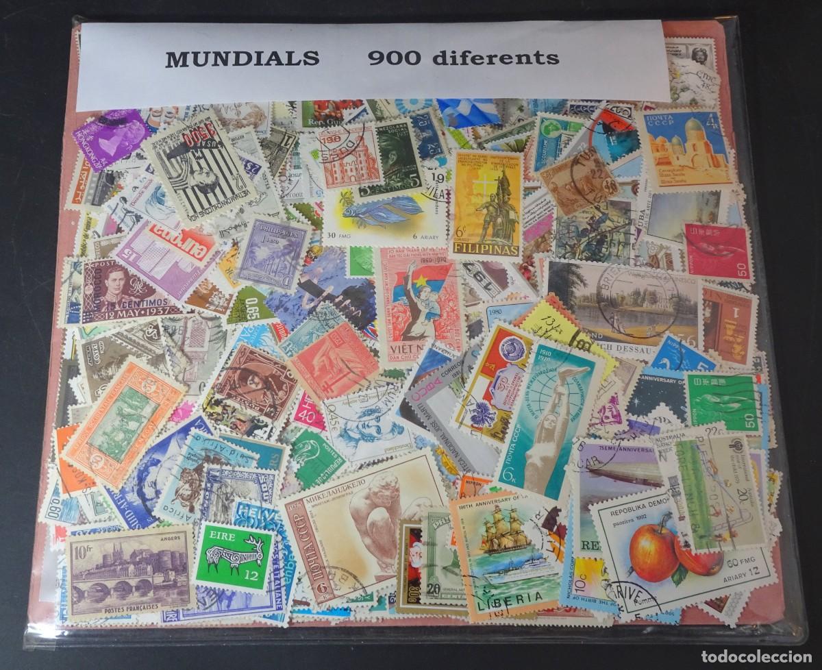Stamps: LOTE DE SELLOS MUNDIALES, 900 DIFERENTES, VER FOTOS