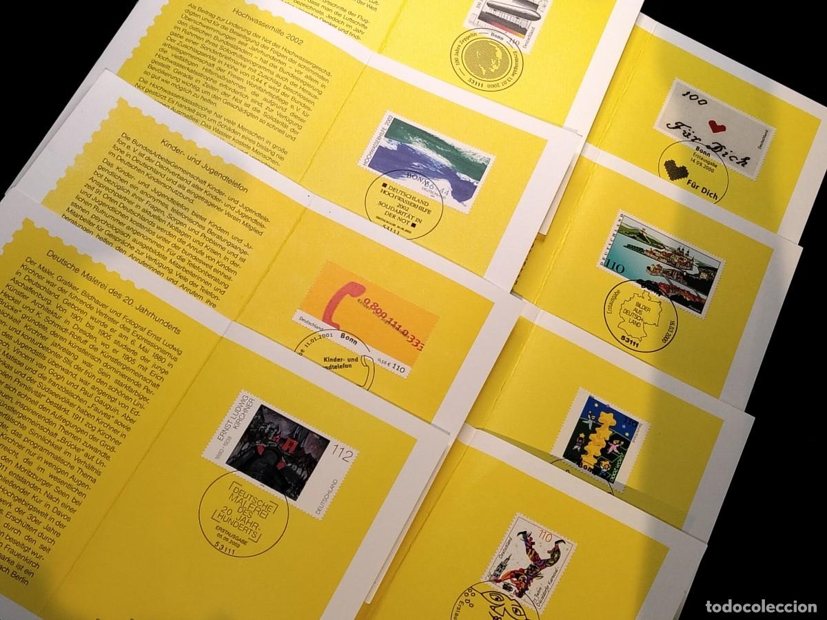 Francobolli: COLECCI&Oacute;N DE SELLOS ,8 CARPETAS CONMEMORATIVAS ALEMANAS DE EDICI&Oacute;N ESPECIAL
