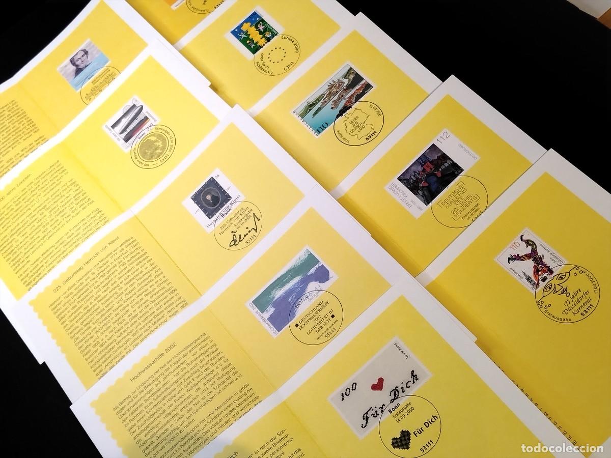 Francobolli: COLECCI&Oacute;N DE SELLOS ,10 CARPETAS CONMEMORATIVAS ALEMANAS DE EDICI&Oacute;N ESPECIAL