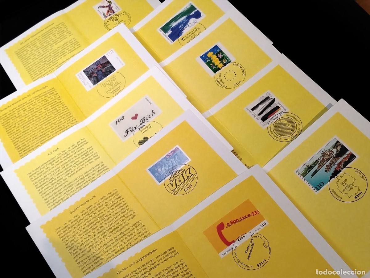 Francobolli: COLECCI&Oacute;N DE SELLOS ,9 CARPETAS CONMEMORATIVAS ALEMANAS DE EDICI&Oacute;N ESPECIAL