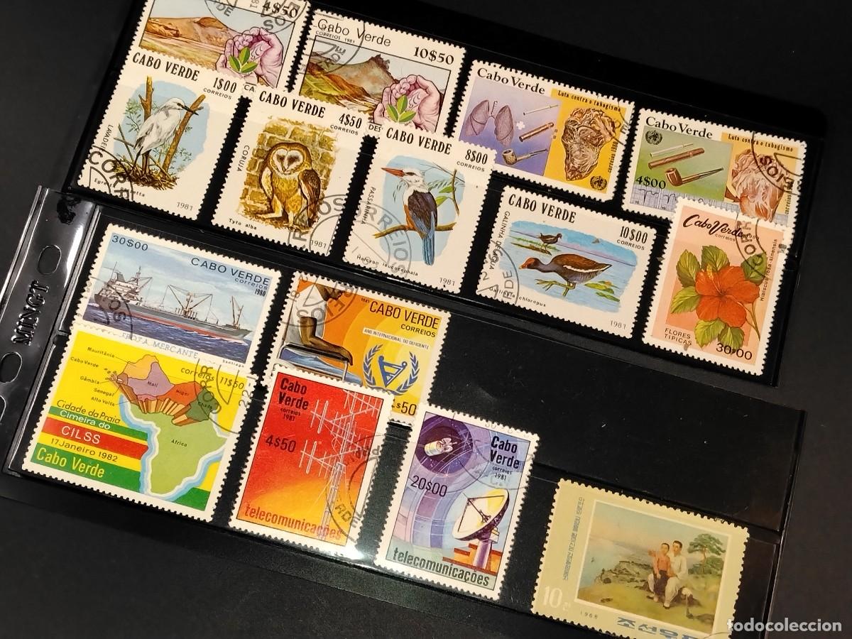 Selos: LOTE DE SELLOS DE CAVO VERDE A&Ntilde;OS 80 Y 60 (VER FOTOS)