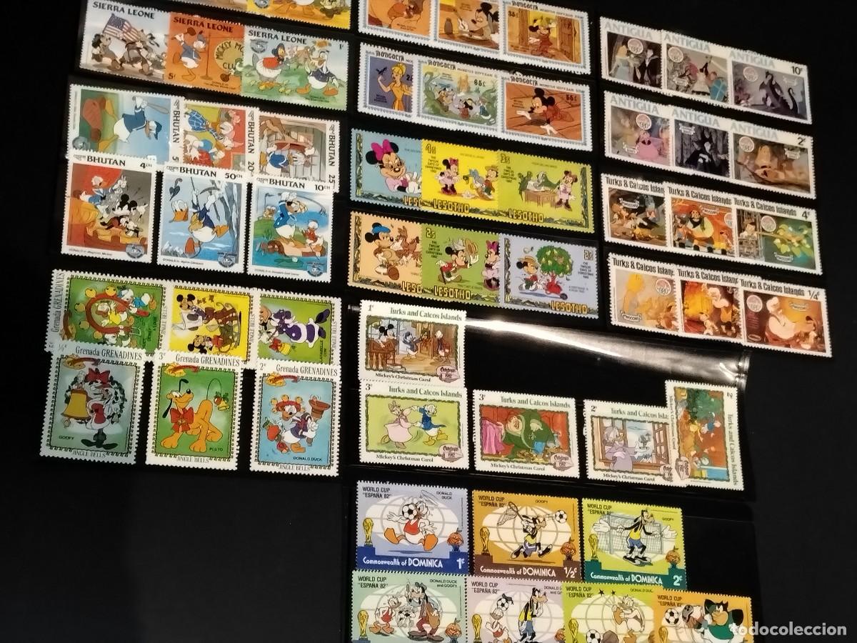 Sellos: COLECCI&Oacute;N DE SELLOS CONMEMORATIVOS DE WALT DISNEY - A&Ntilde;OS 80 - DEL MUNDO