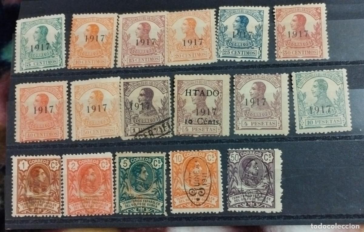 Sellos: Sellos 1917 colonias espa&ntilde;olas guinea