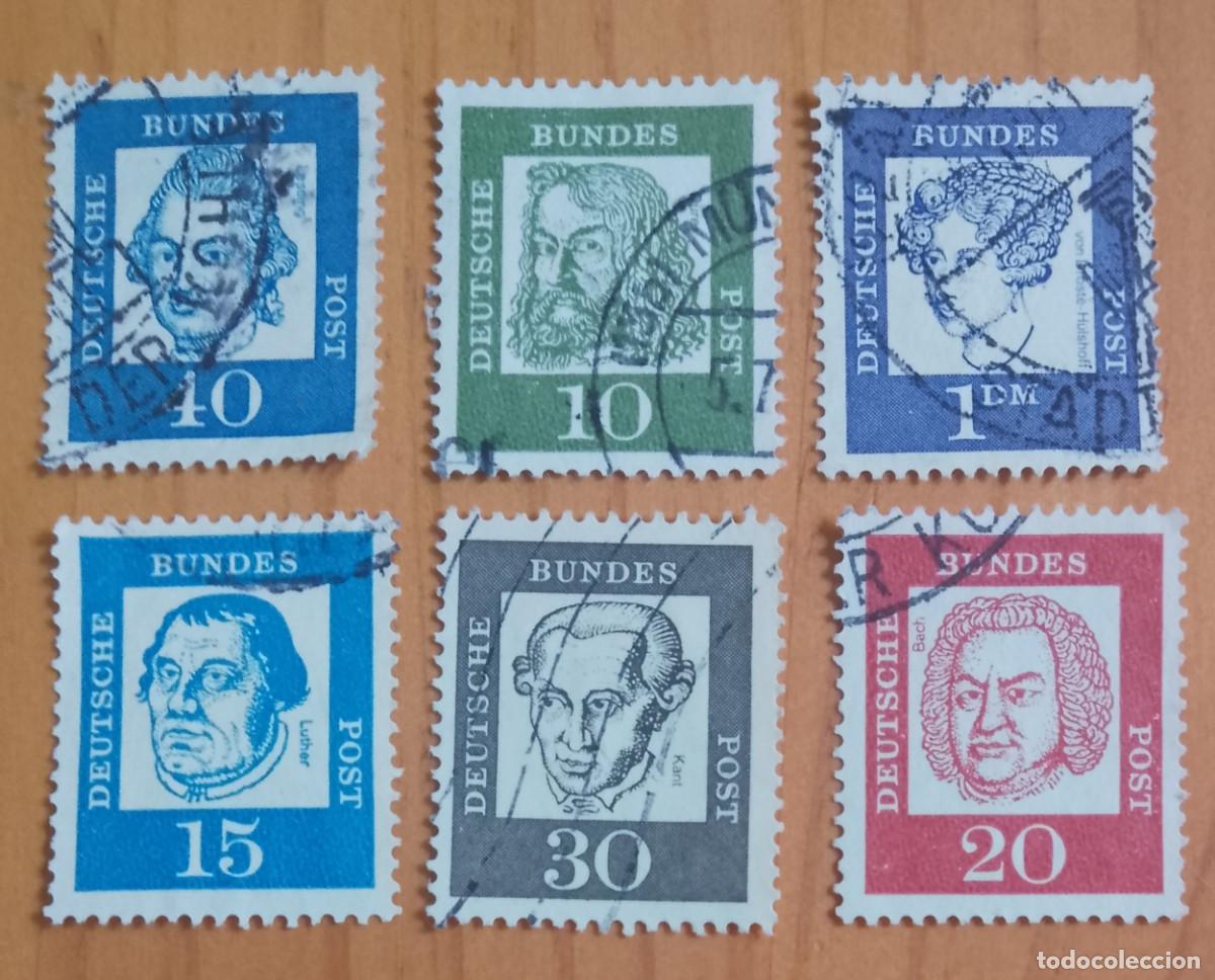 Sellos: ALEMANIA - PERSONAJES - LOTE CON 6 SELLOS - VER DESCRIPCI&Oacute;N