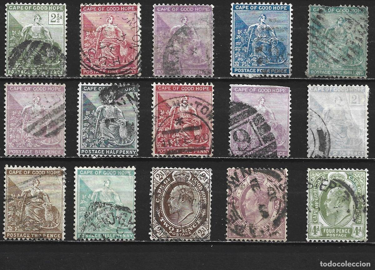 Briefmarken: CABO DE BUENA ESPERANZA CONJUNTO DE SELLOS USADOS ANTIGUOS
