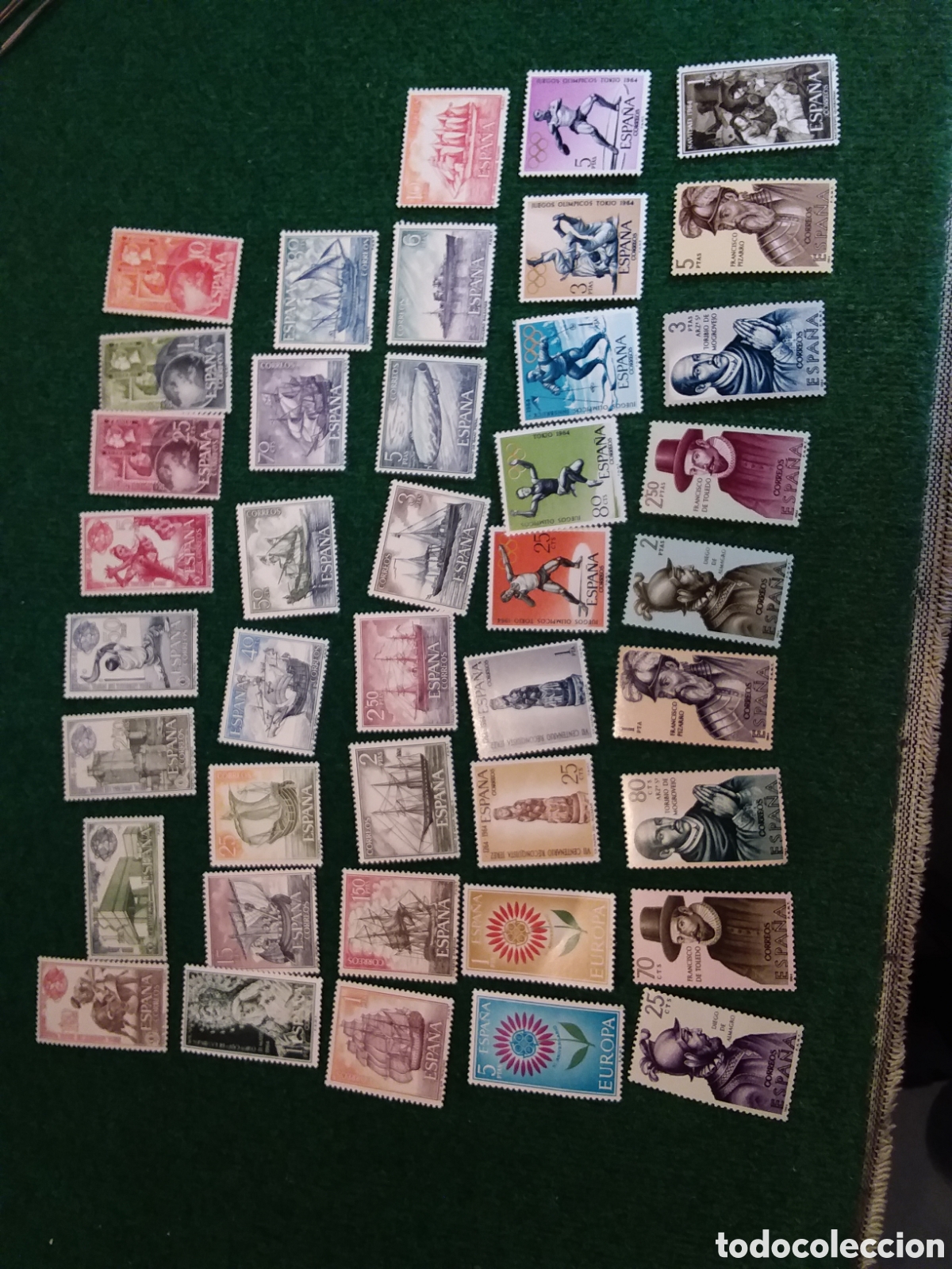 Sellos: ESPA&Ntilde;A A&Ntilde;O 1964 FALTA SERIE ESCUDOS MNH **