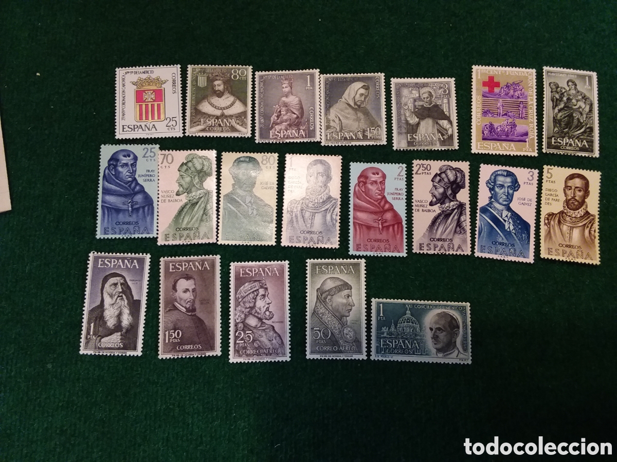 Sellos: ESPA&Ntilde;A A&Ntilde;O 1963 FALTA SERIE ESCUDOS MNH **
