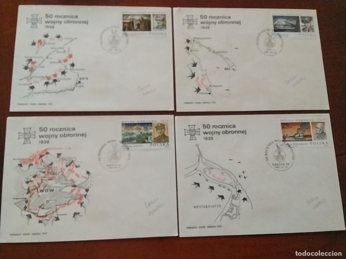 Timbres: Sobres primer dia a Polonia