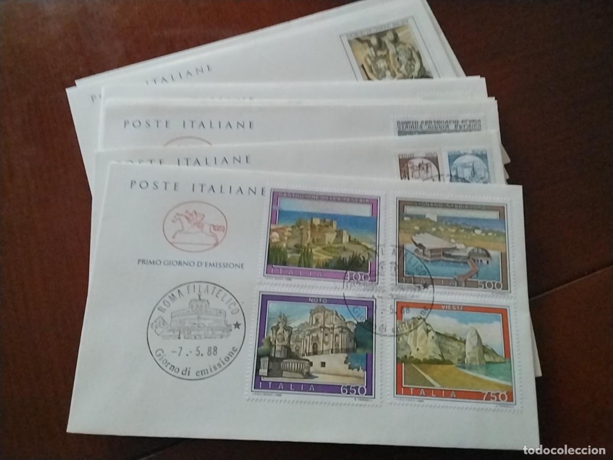 Sellos: Sobres primer dia Italia - Foto 1