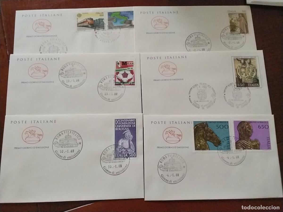 Sellos: Sobres primer dia Italia - Foto 2